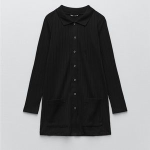 Black Zara polo sweater
